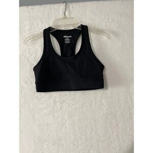 All Access Women Black Racerback Sports Bra Size XS Activewear Gym Workout